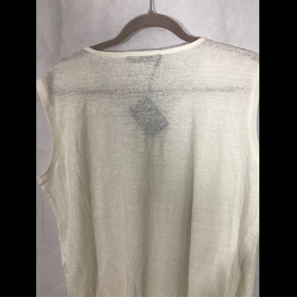 NEW Fabiana Filippi Beaded Jersey Tank in Off-White [I SZ 52 / XXXL‎ ] - Picture 8 of 8